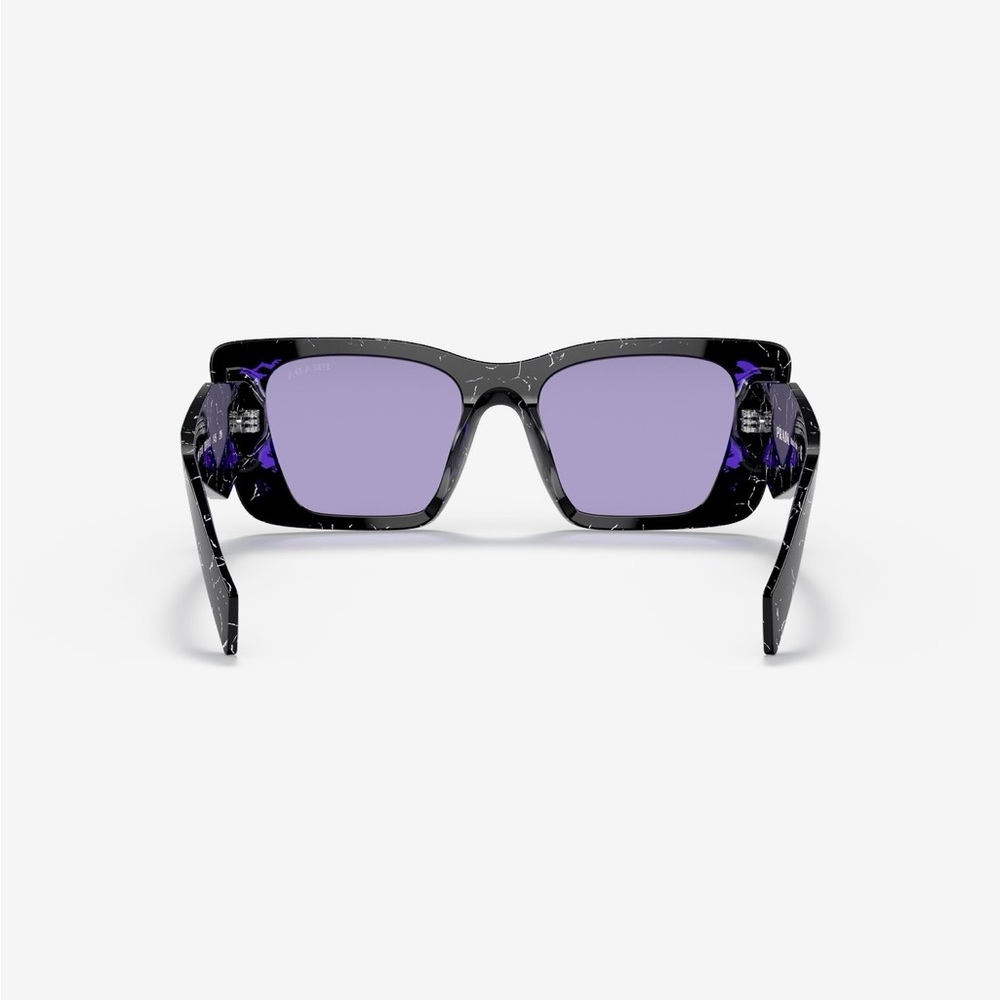 Authentic Prada PR 08YS Havana Sunglasses Tortoise with Violet Lens 🖤💜 - Picture 4 of 12